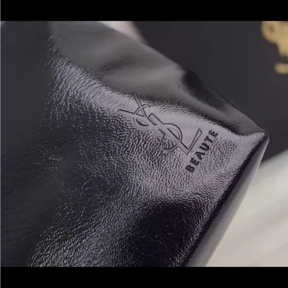 Yves Saint Laurent Black Makeup Bag Pouch NEW - Picture 2 of 9